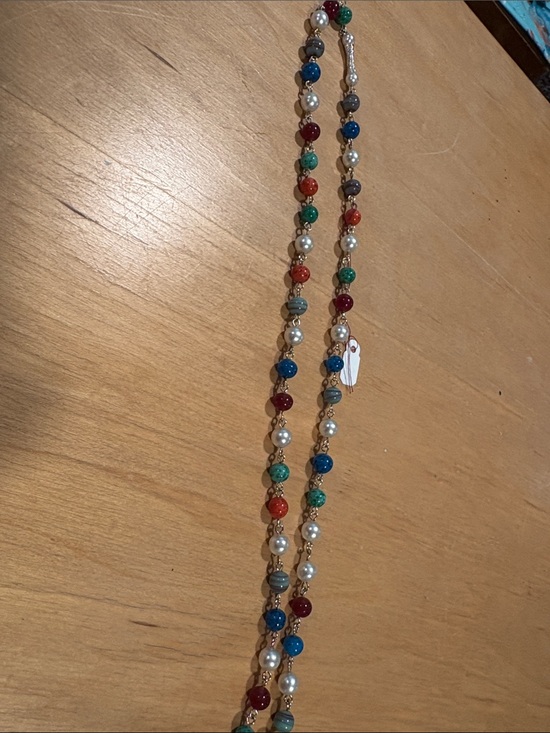 Jewelry - Multicolor Beaded Pearl Accent Necklace - Women's Jewelry